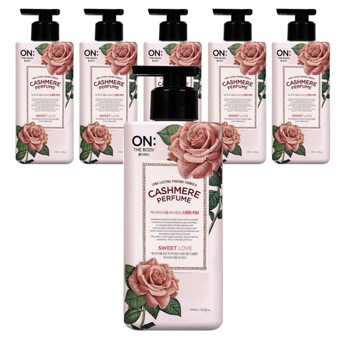 온더바디 캐시미어 퍼퓸 스위트 러브 바디로션, 400ml, 6개