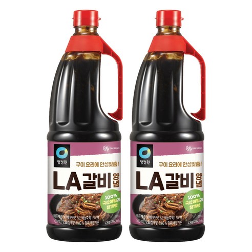 청정원 LA갈비양념, 2kg, 2개