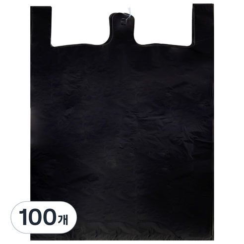손잡이 이불봉투 검정, 80L, 100개