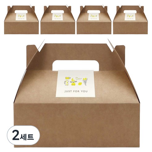 인디케이 크라프트 핸들 상자 대 5p + 스티커 5p 세트, 2세트