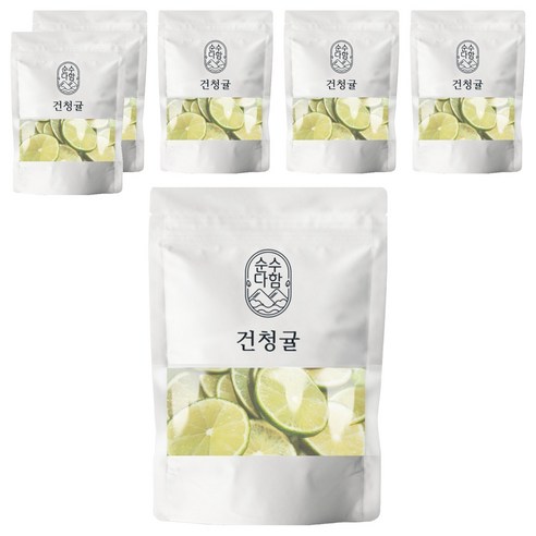 순수다함 건조 청귤 슬라이스 청귤차, 40g, 1개입, 6개