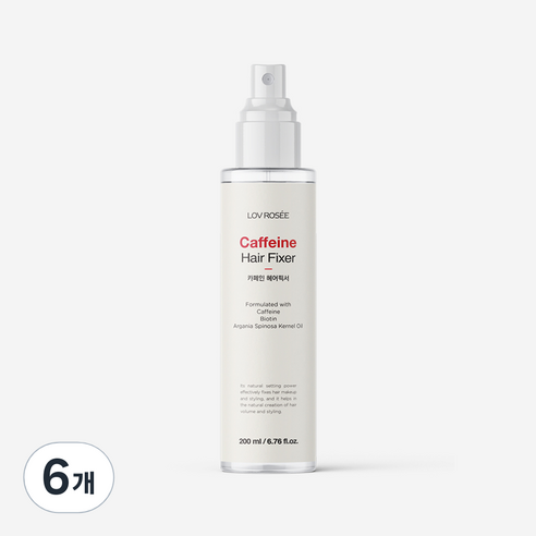 로브로제 카페인 헤어 픽서, 200ml, 6개