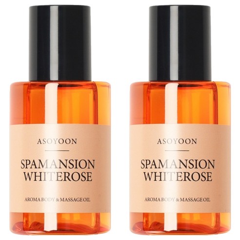 아소윤 스파맨션 아로마 바디 마사지 오일 화이트로즈, 2개, 100ml