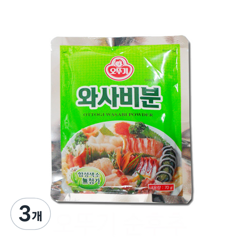 오뚜기 와사비분, 70g, 3개