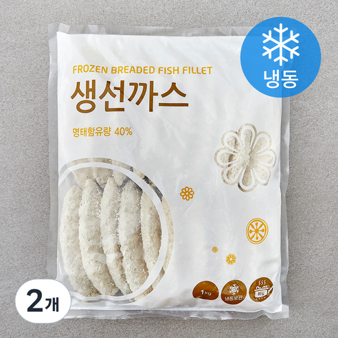 중국산 생선까스 (냉동), 1kg, 2개