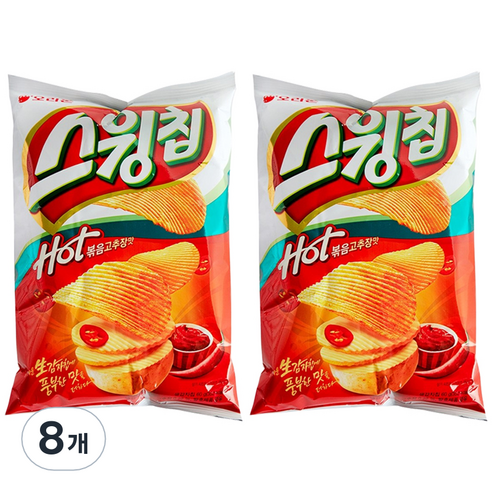 스윙칩 볶음고추장맛, 8개, 152 오리온제과 스윙칩볶음고추장맛, 60g