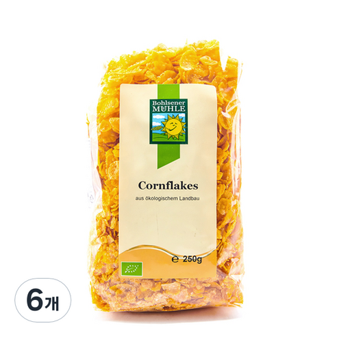 볼제너뮬러 유기농 콘푸레이크, 250g, 6개
