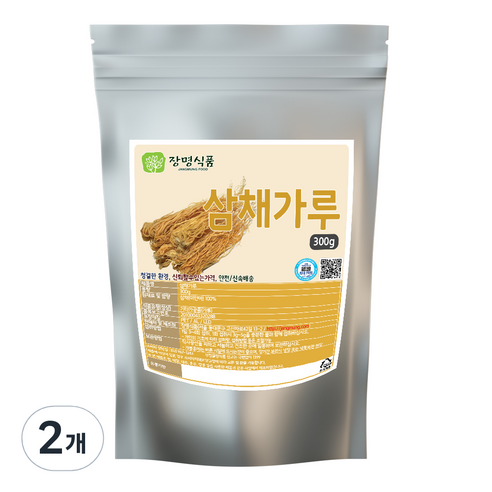 장명식품 삼채가루, 2개, 300g
