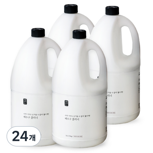 생활공작소 배수구 크리너 세정제, 3L, 24개