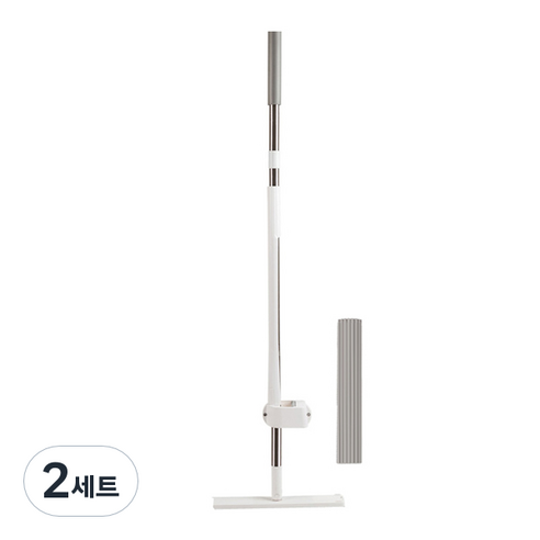 파워슬라이드 노터치 펄프 밀대청소기 + 펄프, 2세트, 혼합색상