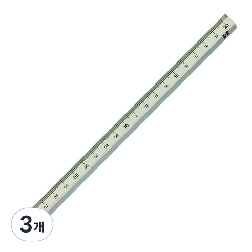 롭다 아크릴스틱자 20cm, Sage Green, 3개