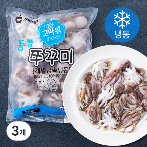 고마워 IQF 통통 쭈꾸미 (냉동), 800g(30~34미), 3개
