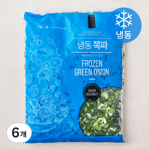 냉동 쪽파 (냉동), 1kg, 6개