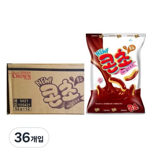 크라운 콘초, 52g, 36개