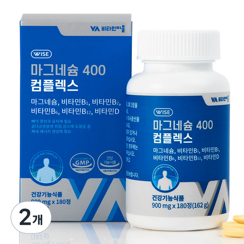 비타민마을 마그네슘 400 컴플렉스 162g, 2개