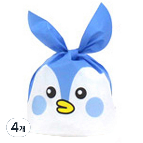 포포팬시 보자기 포장팩3 미니펭귄 100p, 블루, 4개