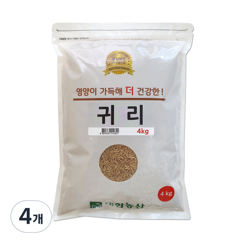 대한농산 귀리, 4kg, 4개