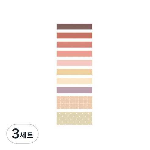 온업 DIY 다이어리 꾸미기 테이프 세트 ST25, 타입5, 3세트