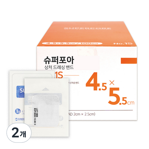 밴드골드 슈퍼포아 화이트 100매입, 2개