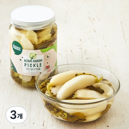 키친콤마 저당 알타리피클, 480g, 3개