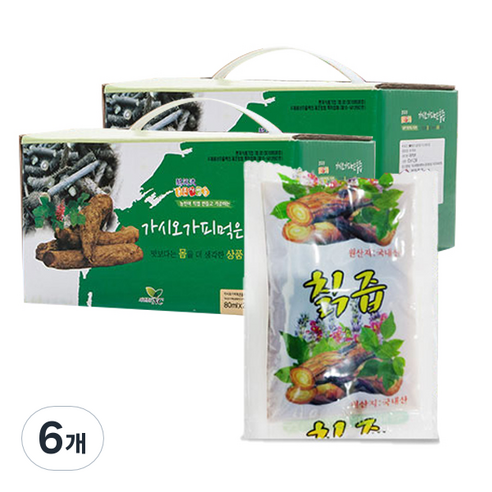 가시오가피 먹은 칡즙 30p, 2400ml, 6개