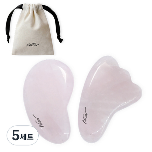 나진 전신 페이스 마사지 로즈쿼츠 괄사 2종 세트 NJ057, 5세트