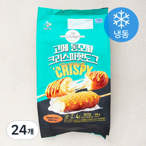 고메 통모짜 크리스피 핫도그 (냉동), 24개, 85g