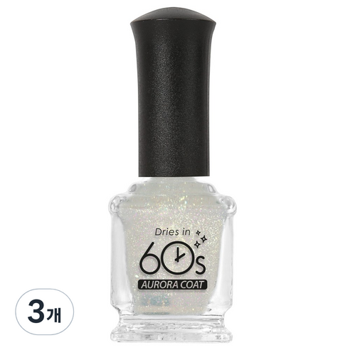 위드샨 60초 네일라커, 오로라코트, 15ml, 3개