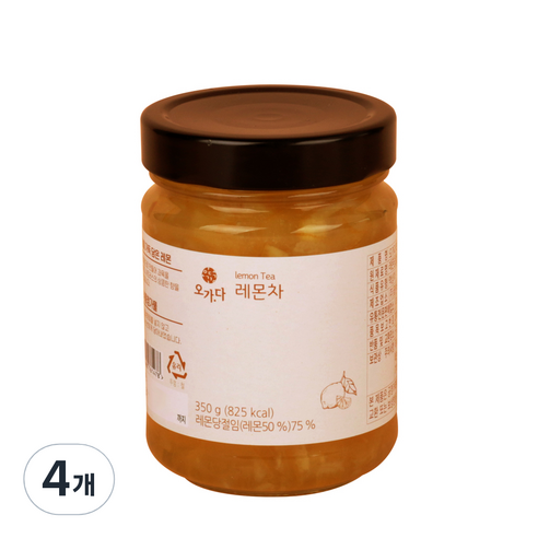 오가다 레몬차, 350g, 1개, 4개