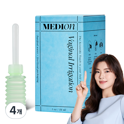 메디온 의료기기 일회용 질세정기 Y존케어 여성청결제 5p, 4개
