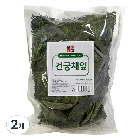 오케이 건궁채잎, 1kg, 2개