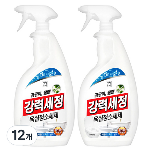 생활공식 강력세정 욕실청소세제, 12개, 600ml