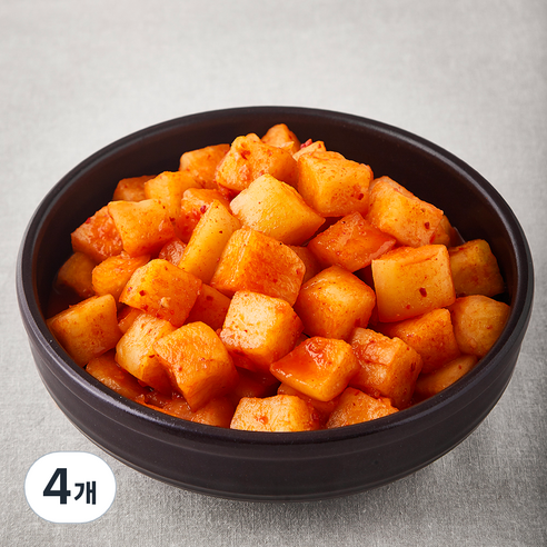 금자네 매운 실비 깍두기, 1kg, 4개