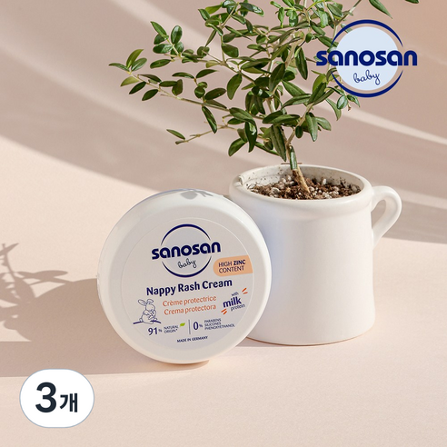 사노산 2.0 베이비 내피 래쉬 크림, 3개, 150ml
