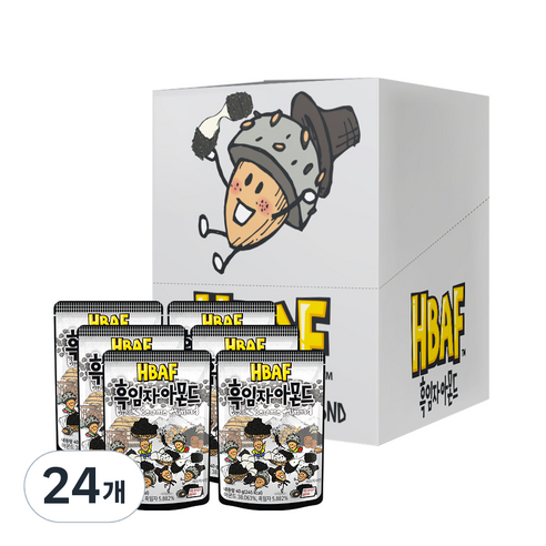바프 흑임자 아몬드, 40g, 24개