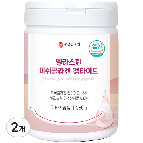 경성건강원 엘라스틴 어류 생선 피쉬 콜라겐 펩타이드, 280g, 2개