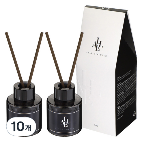 알레 블랙 디퓨저, 10개, 50ml, 블랙체리