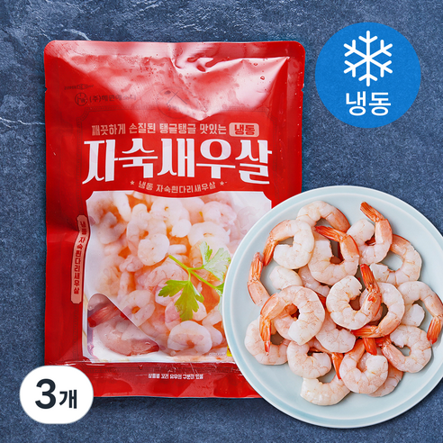 살맛나요 자숙 칵테일 새우살 소 22~35미 (냉동), 3개, 200g