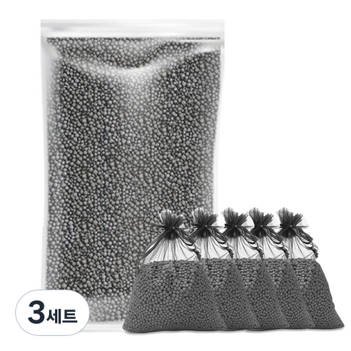 석코리아 뉴스톤파워 플러스 습기제거제 1kg + 블랙망 5p, 3세트