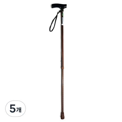 대세엠케어 고령자용 슬림형 이단 조절식 지팡이 CA-833L2, 혼합 색상, 5개