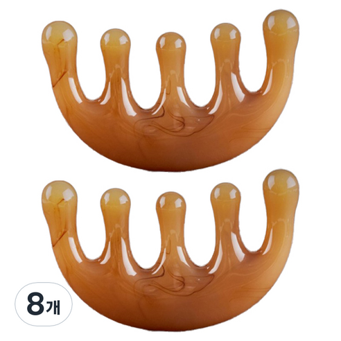 로그로 두피 괄사 빗 마사지기, 8개