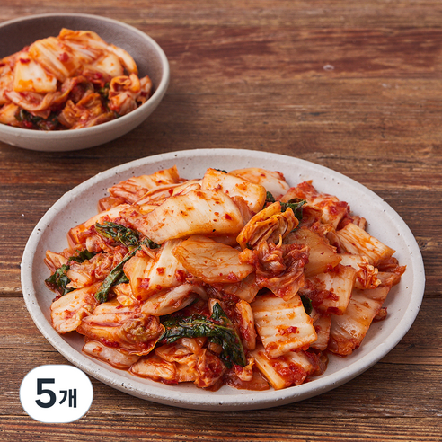 콕집어콕 콕 썰은 포기김치, 1kg, 5개