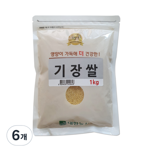 대한농산 기장쌀, 1kg, 6개