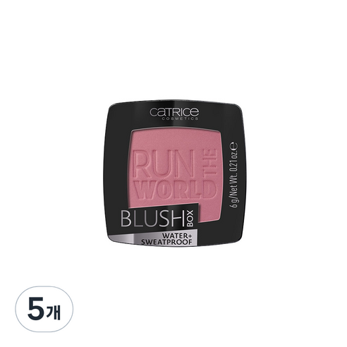 캐트리스 매트 글로우치크 블러쉬 박스 6g, 040호 베리, 5개