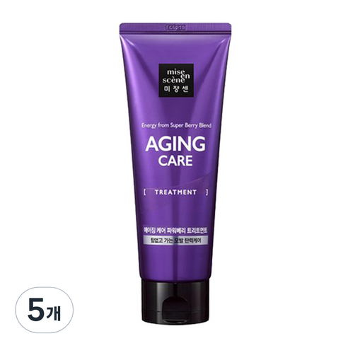 미쟝센 에이징케어 파워베리 트리트먼트, 180ml, 5개