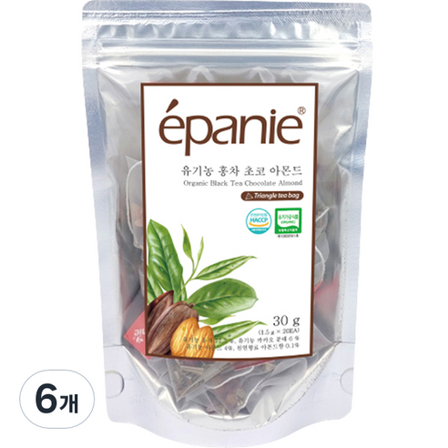 에빠니 홍차 초코 아몬드, 1.5g, 20개입, 6개, 1.5g