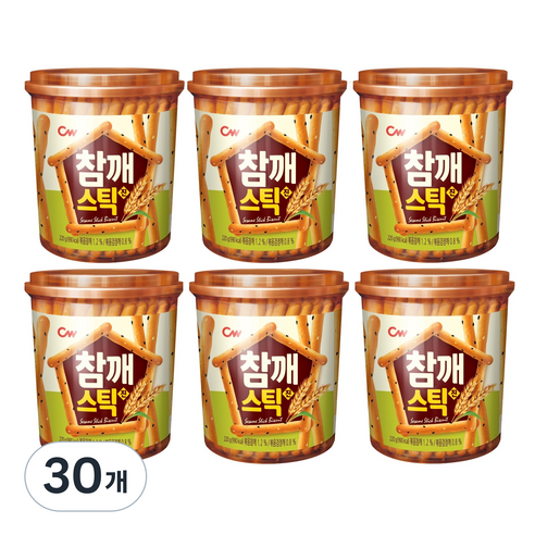 청우식품 참깨스틱 진, 85g, 30개