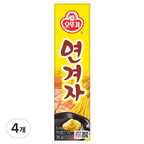 오뚜기 연겨자, 35g, 4개