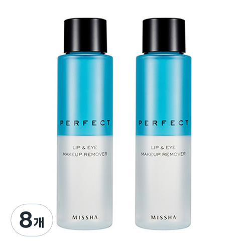 미샤 퍼펙트 립앤아이 메이크업 리무버, 155ml, 8개