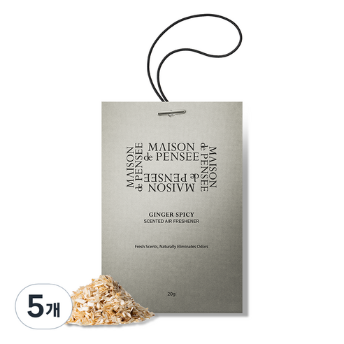 메종드 펜세 퍼퓸 에어 프레셔너 20g, 5개, 진저 스파이시